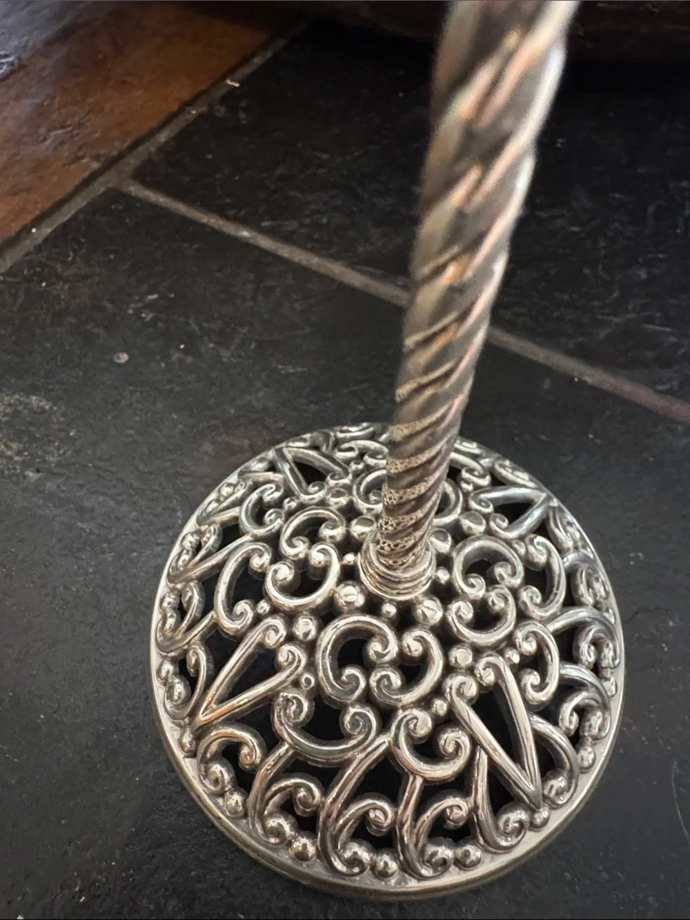 Brighton Silver Filigree Dragonfly Jewelry Stand NEW NWT